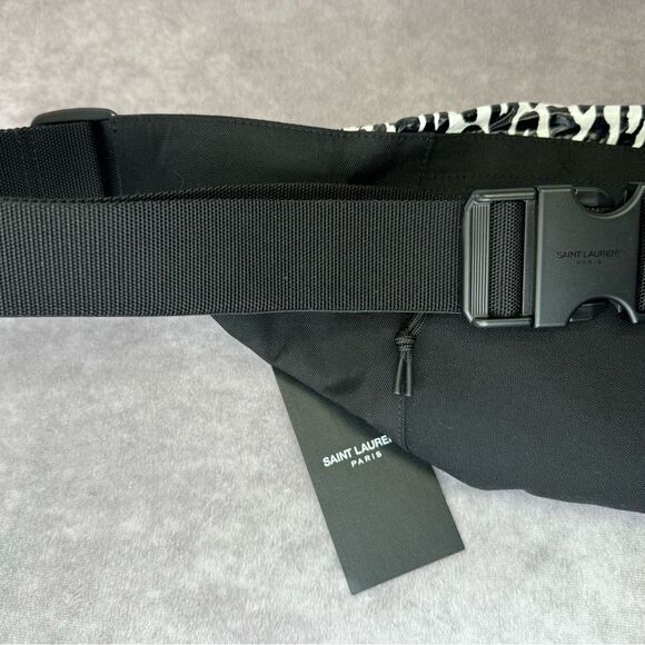 Saint Laurent Zebra Print Nylon Fanny Bag NWT - Picture 8 of 12